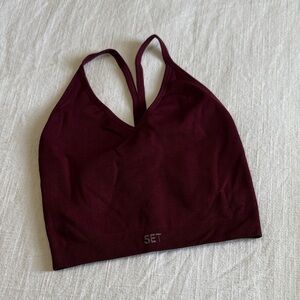 SET Active Deep Burgundy Sports Bra